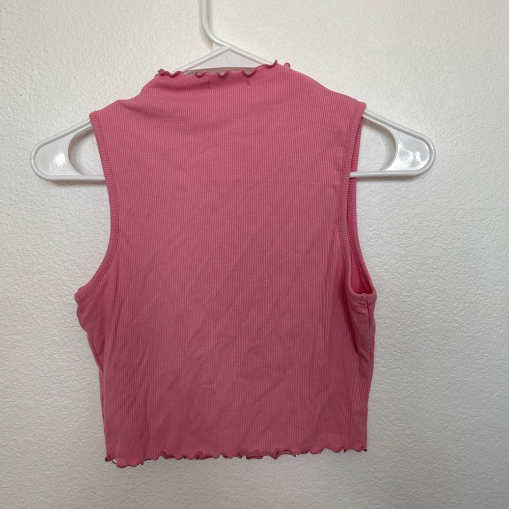 PINK RUFFLE TANK TOP - Picture 3 of 3